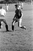 Hazar Imam playing soccer at Harvard